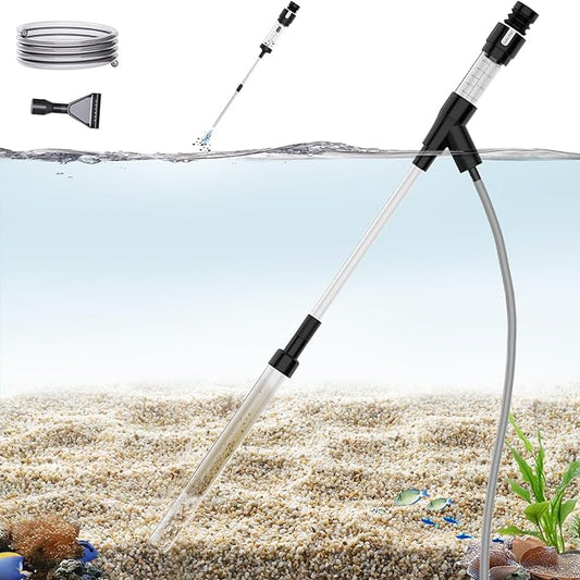 Carefree Fish Aquarium Siphon Gravel Cleaner 6Ft Hose Tank Water Changer Sand Vacuum Multifunctional Cleaning Tools Fish Feeding Tube Coral Feeder Pipette Upgraded Turkey Baster