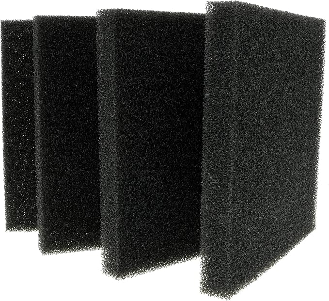 8 Pieces Aquarium Filter Foam Sponges Pad 9x9x1 Inch | Fish Tank Bio Sponge Coarse Sheet Filter Media Pad, Cut-to-Size Foam for Pet Filters