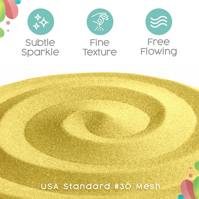 Sandsational Sparkle Canary Yellow Unity Sand, 1 LB (16 oz), Pastel Yellow Colored Sand for Weddings, Vase Filler, Home Decor, Crafts, Terrariums, and More