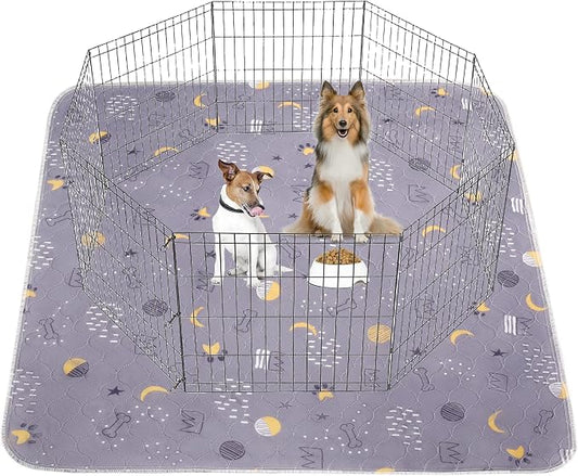 UPSKY Washable Pee Pads for Dogs 1 Pack 72” x 72” Reusable Puppy Pads Waterproof Pet Training Pads, Non-Slip Dog Mats Fast Absorbent Whelping Pads for Playpen, Potty, Crate, Bed