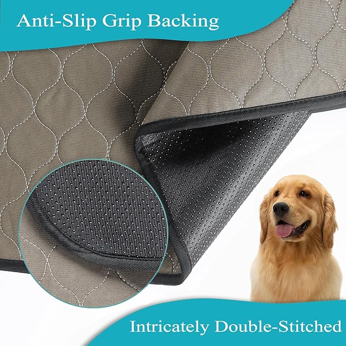 Bunlitent Washable Pee Pads for Dogs 36" x 72", 3 Pack, Reusable Puppy Pads, Dog Training Pads with Quick Dry, Large Anti-Slip Whelping Pad for Pet, Playpen, Incontinence, Housebreaking