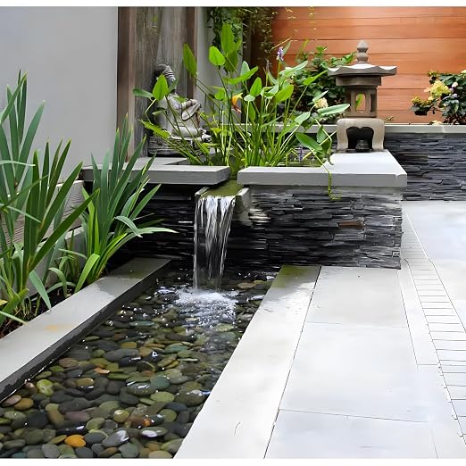 Quibbay 45 LB Mexican Beach Pebbles - 1-2 Inch Decorative River Rocks for Landscaping, Garden Paving, Plant Rocks, Crafting, Walkways, Backyard, Grey Natural Unpolished Bulk Stones