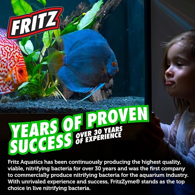 Fritz Aquatics 75032 FritzZyme Monster 360 Concentrated Biological Conditioner for Fresh Water Aquariums, 32-Ounce