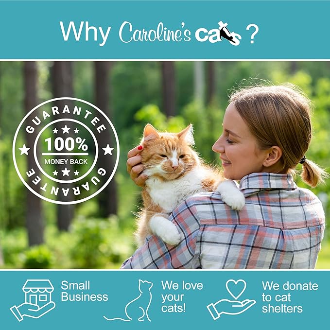 Caroline's Cats Organic Catnip Pouches for Cat Toys – Catnip Packets Refill for Flapping Bird and Catnip Toys; Catnip Tea Bags 10 Packets (Catnip Powder)