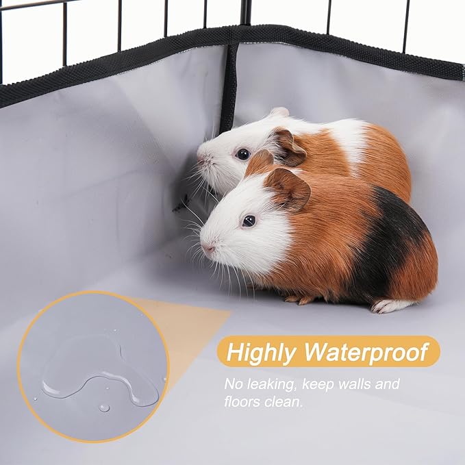 DZWLKJ Guinea Pig Cage Liner Tarp Bottom Waterproof and Washable Base Also for Rabbits, Bunny, Chinchesillas, Hedgehog, Ferrets and Other Small Animals(36x36 inches)