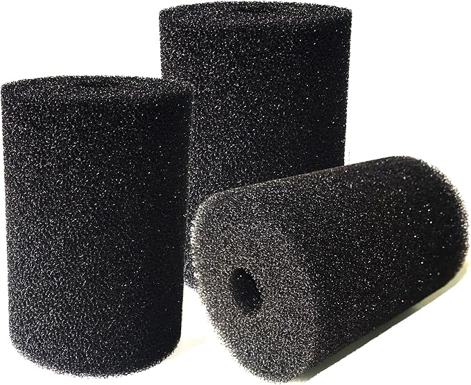 3 Pack Foam Filter Sponges for Aquaclear 70/110 Filters X-Large | Canister Filters Overflow Filter Box Intake Round Pre-Filter 5.91" x 4.13"