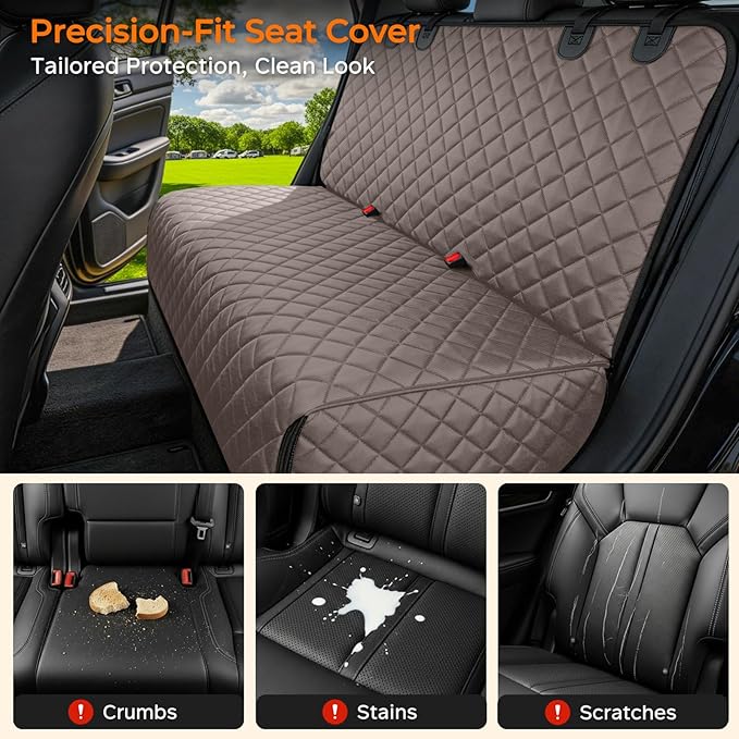 URPOWER Dog Car Seat Cover for Back Seat - Waterproof Car Seat Protector for Child Carseat & Pets, Nonslip Car Seat Covers for Cars, SUVs & Small Trucks