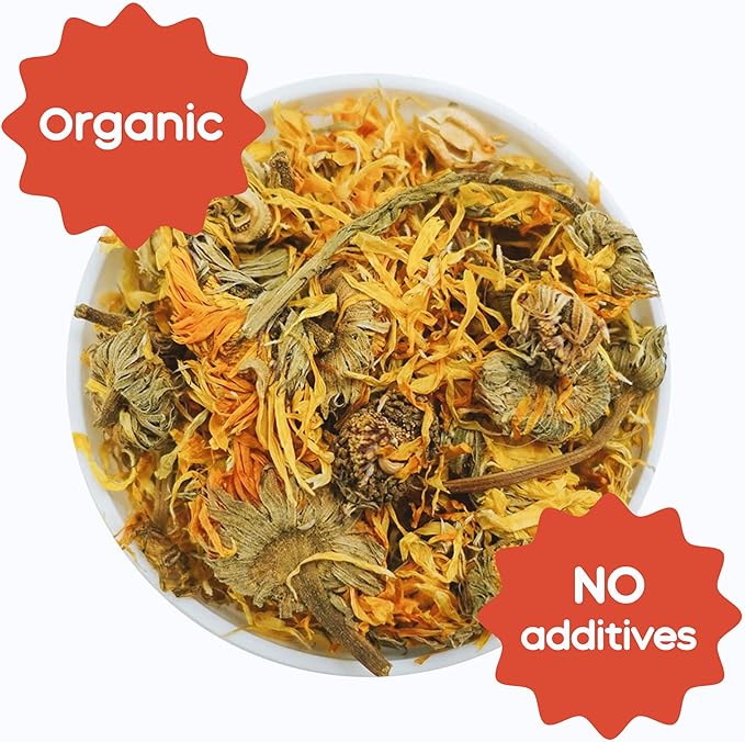 GuineaDad Organic Guinea Pig Herbal Treats - Guinea Pig Food with Convenient Packaging - Marigold Flavor - 10 fl. oz - Guinea Pig Treats Help with Bonding - High in Nutrition, Immune Support - Small