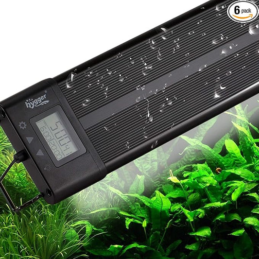 hygger Aquarium Programmable LED Light, for 30~36in Long Full Spectrum Plant Fish Tank Light with LCD Setting Display, 7 Colors, Sunrise Sunset Moon and DIY Mode, for Novices Advanced Players