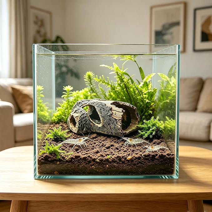 Aquarium Decorations Fish Tank Decor Betta Cave Accessories Ornament for for Fish Shrimp Reptiles to Play Hide Rest Breed, Small