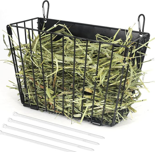 X Large Rabbit Hay Feeder Guinea Pig Hay Feeder Metal Frame Bunny Hay Holder Guinea Pig Hay Holder for Bunny, Guinea Pigs, Chinchillas, Small Animals (1 Pack)