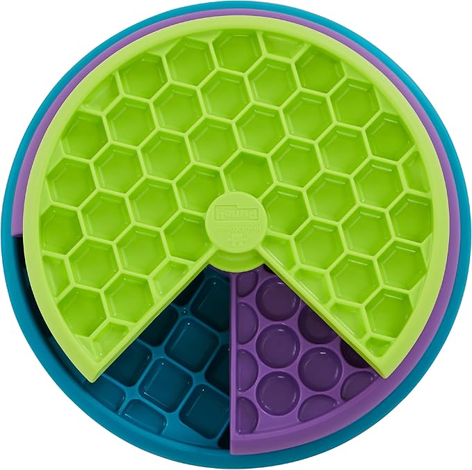 Outward Hound by Nina Ottosson Lickin’ Layers 3-in-1 Interactive Dog Feeder Puzzle, Lick Mat & Slow Feeder Bowl - Mental Stimulation Toy for Medium & Large Dogs, 2 Cup Capacity, 10.4 in x 2.8 in