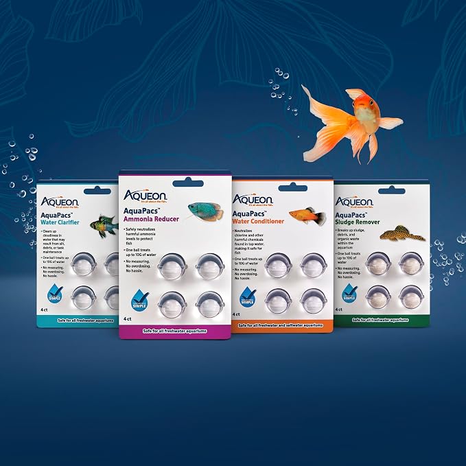 Aqueon AquaPacs Ammonia Reducer 4 Pack, 10 Gallon