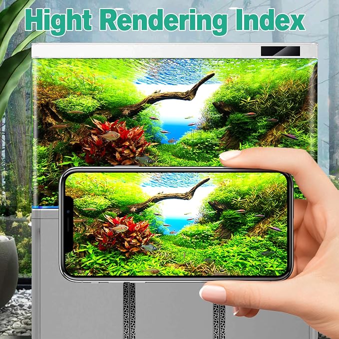 hygger Clip On LED Aquarium Light, 24/7 Cycle Fish Tank Light with Timer | 30W Full Spectrum Fish Tank Light for 2-10 Gal Freshwater Tank,Planted Tank Light Adjustable Color /Brightness, Auto On Off