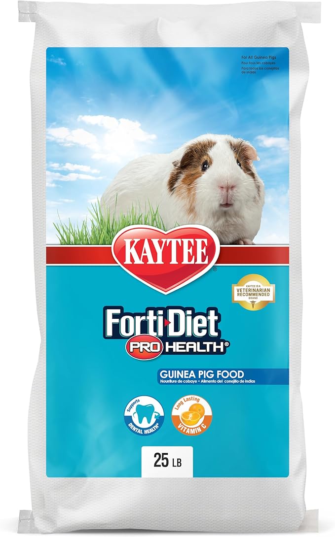 Kaytee Forti Diet Pro Health Guinea Pig Food, 25-Pound