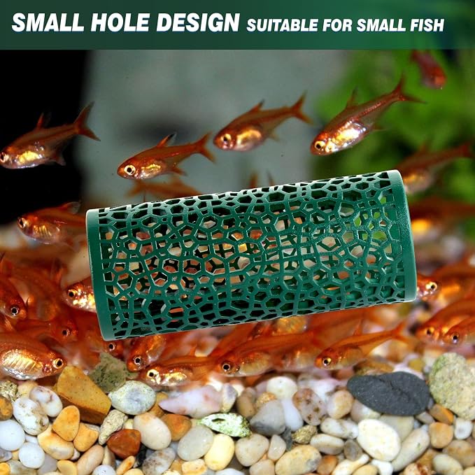 Abizoo Betta Fish Tunnel & Reptile Hide, Hollow Aquarium Decor Toy | Hideout for Small Fish and Reptiles, Stress Relief Enrichment, Multiple Colors, Easy to Clean