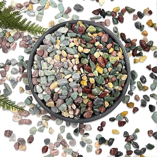 5 LB Mixed Gravel 0.5 Inch for Plants, Fish Tanks & Landscaping | Mixed Decorative Gravel & Pebbles for Plants, Aquariums, Vases, Landscaping & Indoor Décor