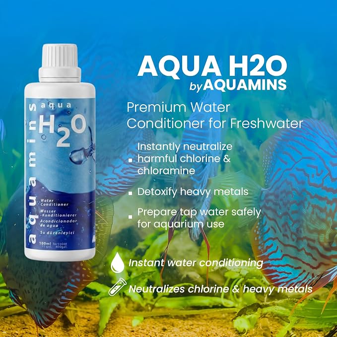 Aqua H2O Aquarium Water Conditioner – 250ml/8.45 fl oz