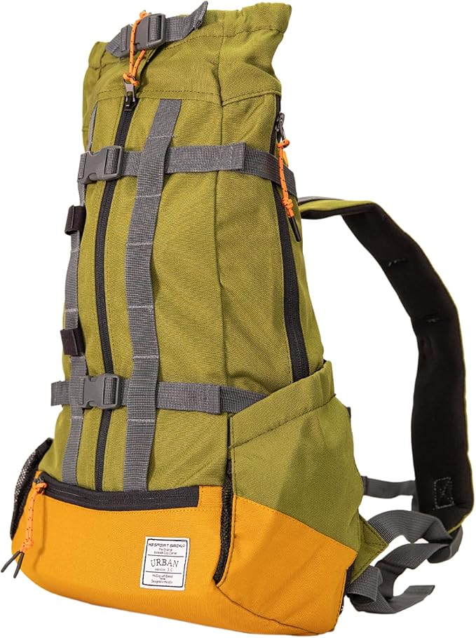 K9 Sport Sack Urban 3 - Medium, Leafy - Ideal for Dogs with 17-19” Back Length - Dual-Use, Backpack-Style Carrier + Everyday Pack