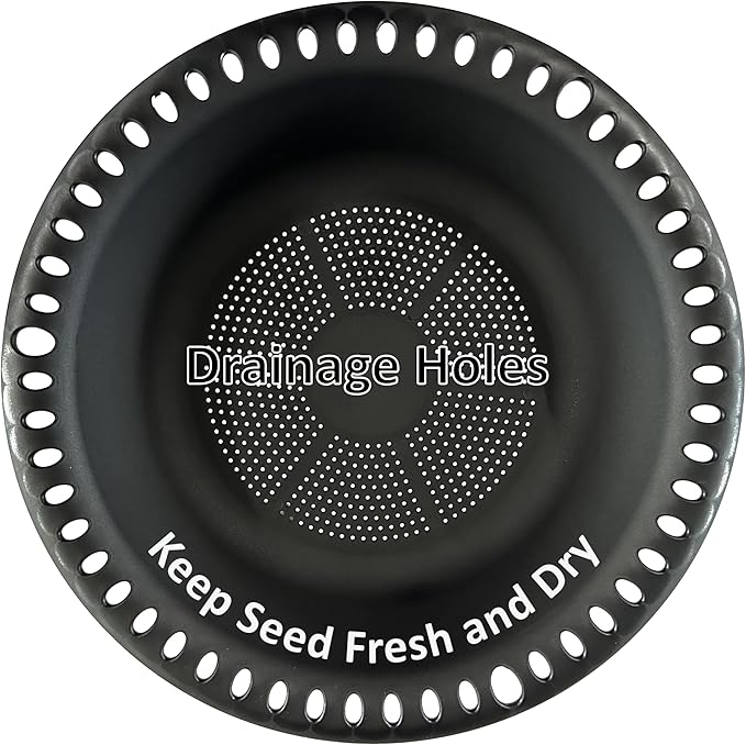Hanging Bird Feeder Tray 10inch for Garden Yard Outside, Black