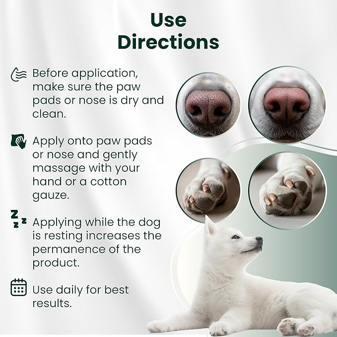 Bio PetActive Paw & Nose Balm for Dogs - 100% Natural Lick-Safe Moisturizing Balm with Vitamin E-Rich Olive Oil, Calendula & Beeswax - Helps Protect, Heal & Soothe Dry Cracked Paws & Nose - 1.75 oz