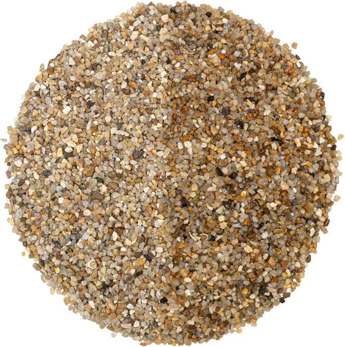 5 lbs Aquarium Coarse Sand, 1/12'' Premium Gravel and Substrate | Water-Washed, Undyed, Uncoated, for Nano Tanks, Planted Layouts, Stream-Style Aquascapes, Vivariums, Terrariums, Plants