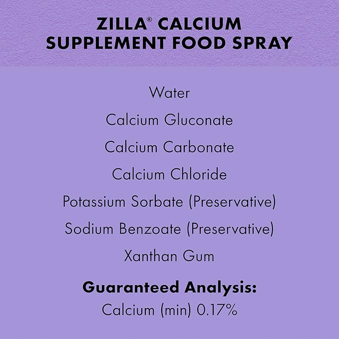 Zilla Calcium Supplement Spray 8 oz.