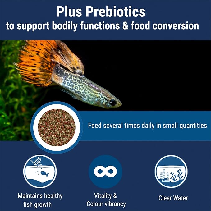 TetraMin Tropical Flakes Fish Food, 7.06 oz | Complete Daily Diet For Top-And-Mid Feeding Tropical Fish, Protein For Growth & Prebiotics for Digestion, Clear Water Formula