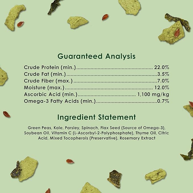 Kaytee Super C Greens, Daily Food Topper with Superfoods for Small Animal Pets, Contains Long-Lasting Vitamin C for Immune Support, 2.75 Ounces (Pack of 4)