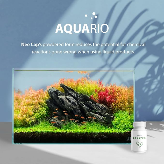 Aquario Neo Cap - Water Conditioner for Aquarium Tank - Accelerates Cycling Process, Supports Healthy Aquatic Beneficial Bacteria, Safe for Fish and Shrimp - Starter, 20 Capsules