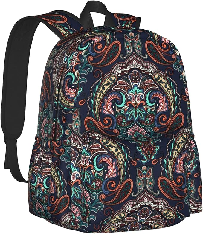 Pais-ley Backpack for Women 16.7 inch Travel Casual Laptop Backpack Lightweight Waterproof Durable Hiking Daypack