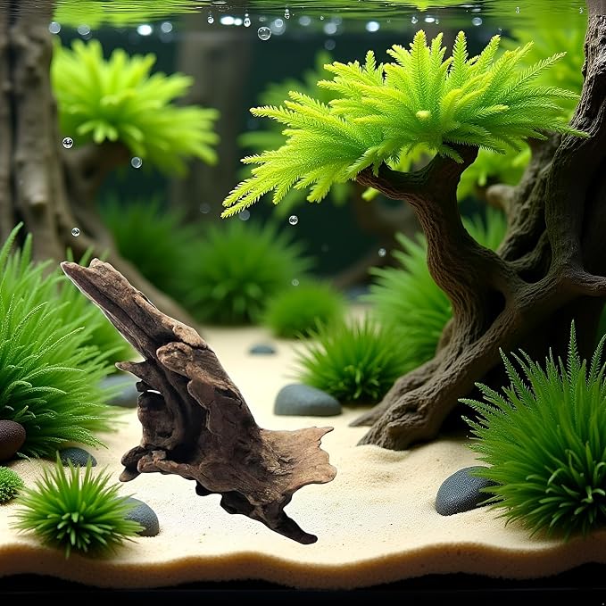1Pc Landscape Wood Decoration Driftwood Tree Aquarium Fish Tank Plant Stump Ornament Landscap Decor Aquarium Decoration Wood Natural Trunk Random Style Handy and Professional Aquarium Décor(ZS458)
