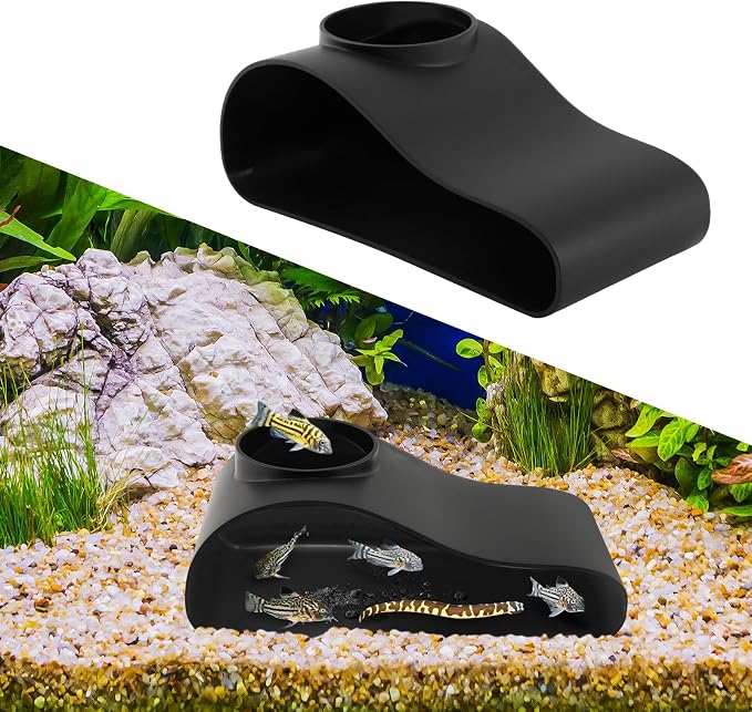 Aquarium Underground Tunnel Cave Fish & Shrimp Under Gravel Tunnel Aquarium Cave Hideout Shrimp and Fish Hiding Caves Shrimps Hideout(Size:Single Hole)