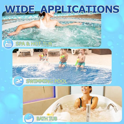 Pool Test Strips Spa Hot Tub Pool Water Testing Kit (7-Way) | Swimming Pool Water Tester Strips Kit - Rapid Accurate Easy to Test pH, Hardness, Cyanuric Acid, Chlorine, Bromine, and More