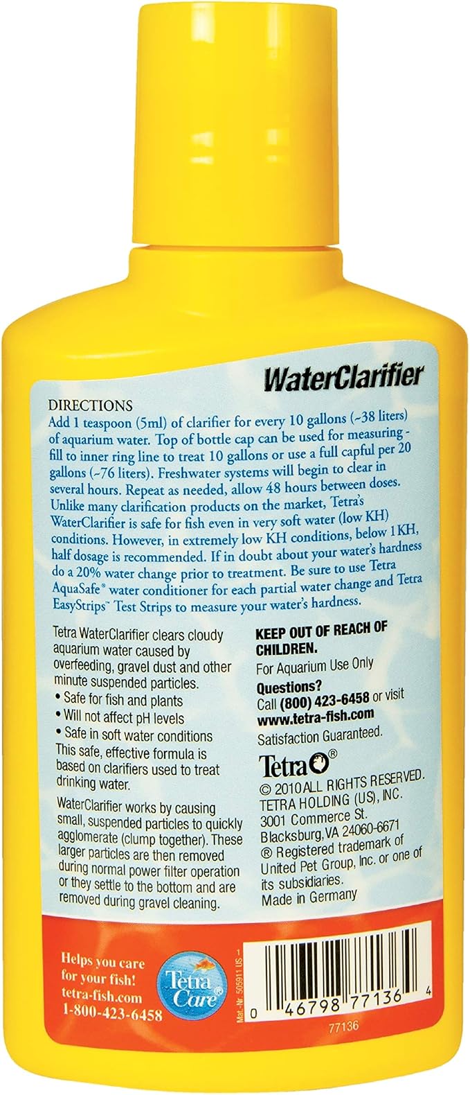 Tetra Water Clarifier Treatment for Aquariums, 8.45 oz