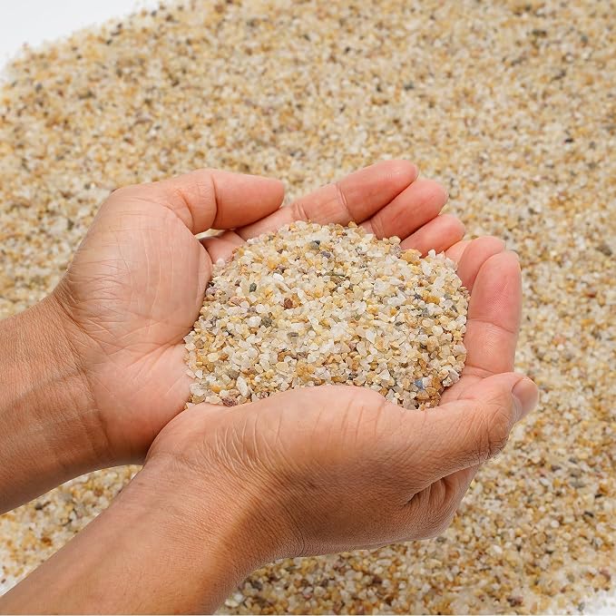 Mr. Fireglass 10 Poundsb Silica Sand for Fire Pits Fireplaces, 14-20 Mesh | Garden and Landscape Decoration, Fireproof Base Layer Natural Fire Sand Gas Fire Pits Filler Under Lava Rock or Fire Glass