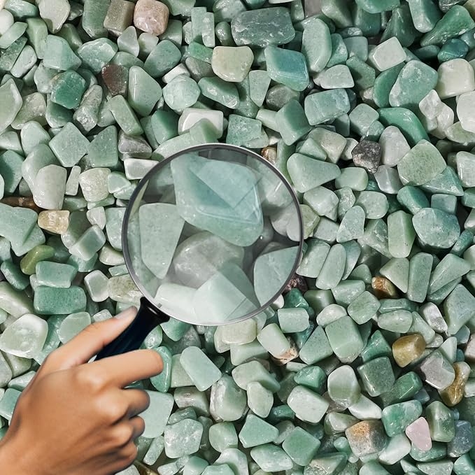 Green Aventurine Chips Bulk 1lb, 600+ Pieces, 8-15mm Natural Gemstones