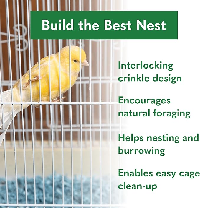 ECO BEDDING 99% Dust Free Paper Bedding for Small Pets and Birds, Blue, 3 lb (Expands to 60 L)