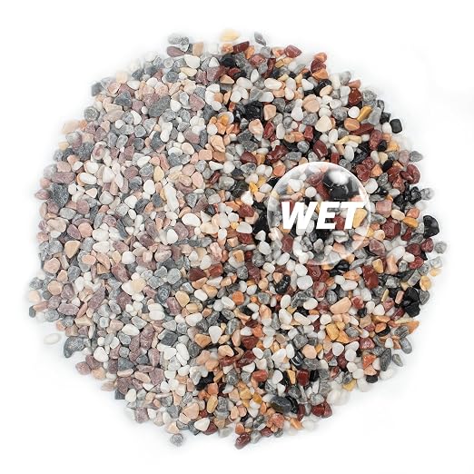 2lbs Natural Gravel Pebbles for Succulents and Cacti, 1/5 Inch Decorative River Stones – Perfect for Vases, Aquariums, Terrariums, and Outdoor Gardening, Mixed Colors (Mixed, 2 Pounds)