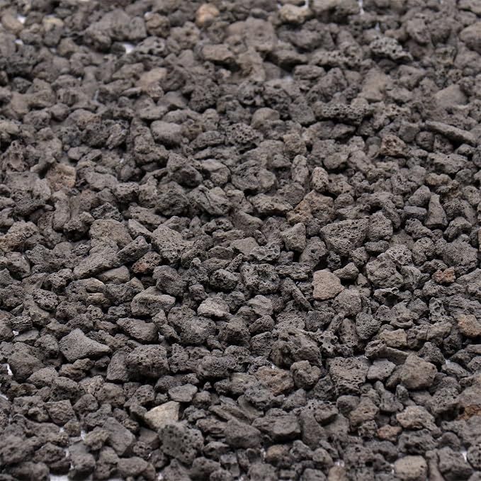 Black Lava Horticultural Lava Rocks for Plants, 1/5 Inch, 10 lbs