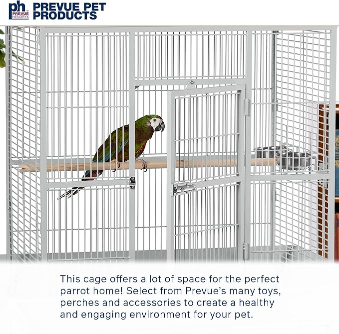 Prevue Pet Products Wrought Iron Select Bird Cage Pewter Hammertone 3154W