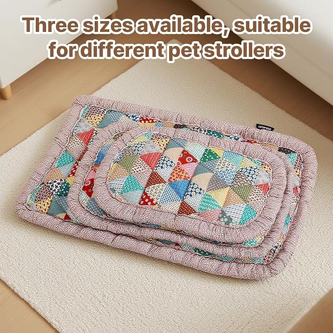 Beberoad Large Pet Stroller Single-Sided Pad - Warm and Non-Slip Mat, R8 Special Pet Stroller Seat Cushion, Comfortable and Soft