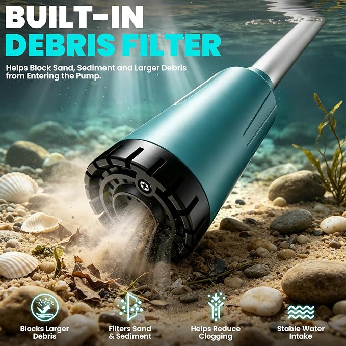 Cordless Stick Water Transfer Pump for Makita 18V Batteries (Tool Only) | 720 GPH Brushless Electric Submersible Pump, Portable Sump & Utility Pump for Pool, Garden, Pond, Boat & RV