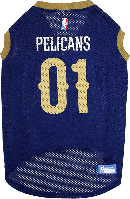 Pets First NBA NEW ORLEANS PELICANS DOG Jersey, Small - Tank Top Basketball Pet Jersey