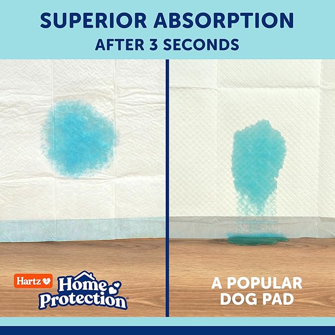 Hartz Home Protection Super Absorbent Odor Eliminating Mountain Fresh Scented No Leak Dog Pads, XXL 20 Count