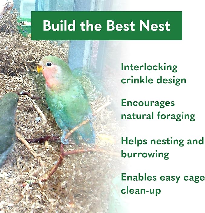 ECO BEDDING 99% Dust Free Paper Bedding for Small Pets and Birds, Odor Control, 1.5 lb (Expands to 30 L)