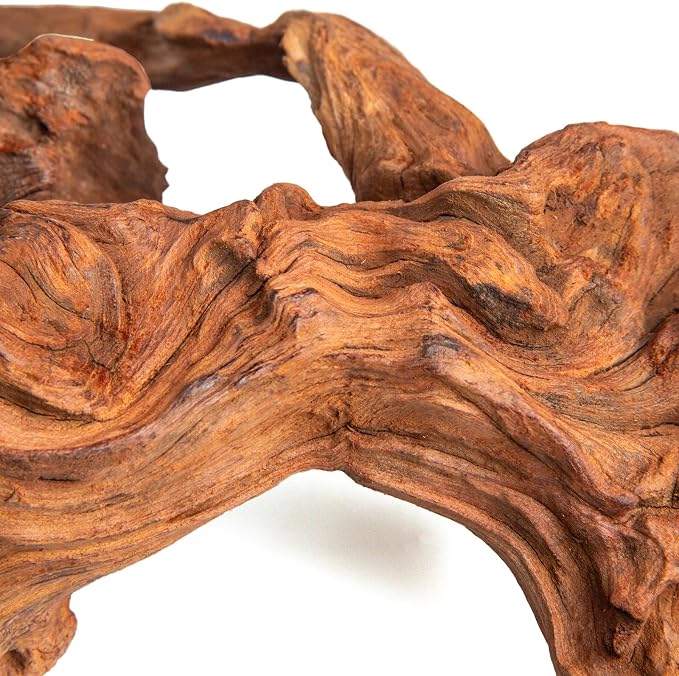 2pcs emours Natural Mopani Wood Fish Tank Decor Aquarium Driftwood Terrarium Wood, 11-16 in