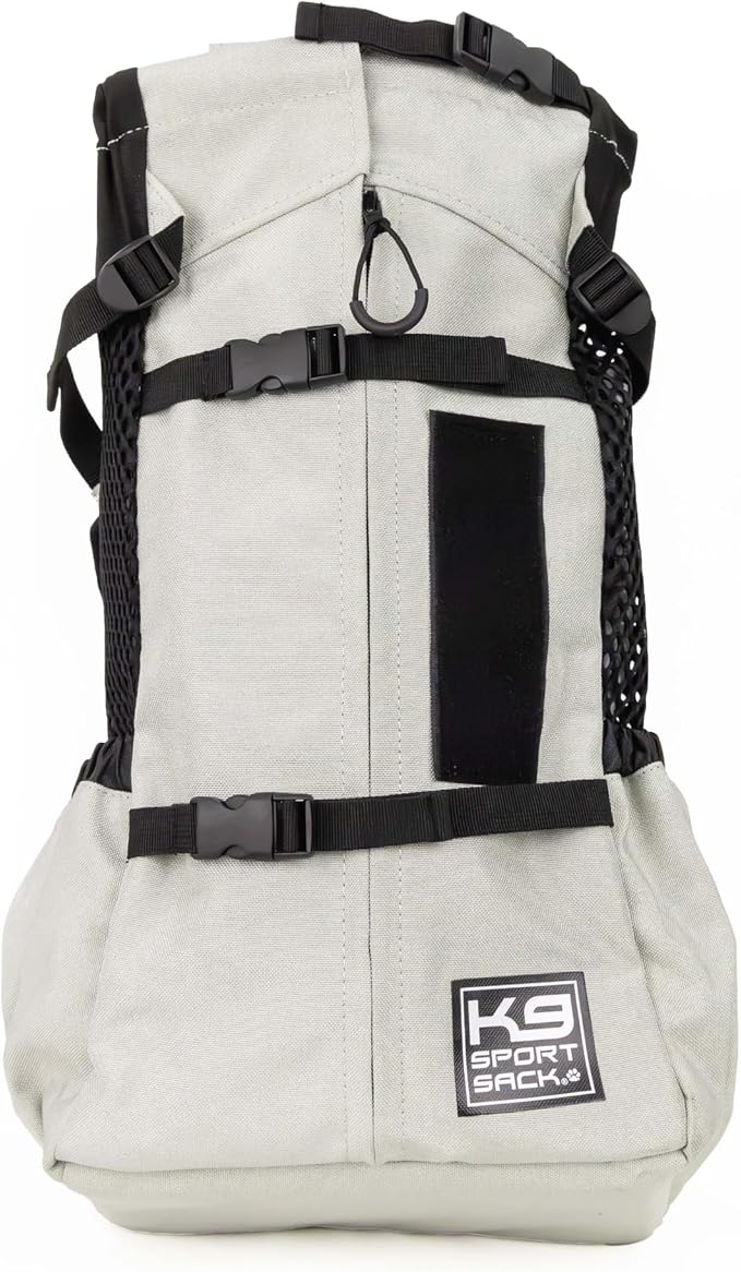 K9 Sport Sack Air 2 - Small, Light Grey - Ideal for Dogs with 13-16” Back Length - Durable, Breathable Backpack-Style Carrier - Perfect for Walks, Short Hikes & Public Transportation