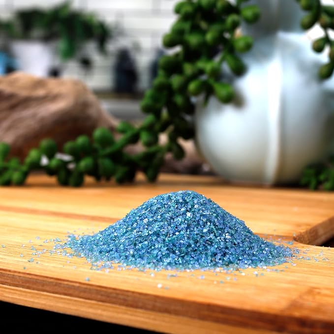2 lbs Light Blue Caribbean Mist Fine Floral Sand for Vase Fillers, Planters and Pots, Terrariums, Aquariums, DIY, Decor, Sand Art, Fairy Garden, and Arts & Crafts