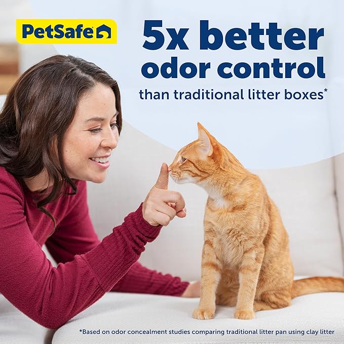 PetSafe ScoopFree Disposable Crystal Cat Litter Tray - Easy Cleaning Box - Refill Tray for Automatic Litter Box - Fresh Scent - 4.3 lb Bags - 9 Pack